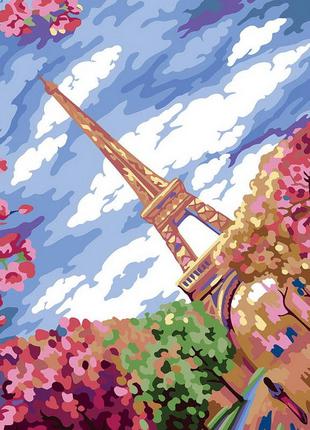 Картина по номерам. "Весна в Париже" 40*40см KpNe-02-02