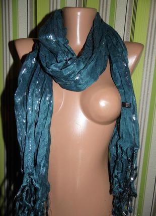 Тонкий шарф - 55х 1.80 см. - италия!!!
