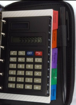 Органайзер барсетка з калькулятором.