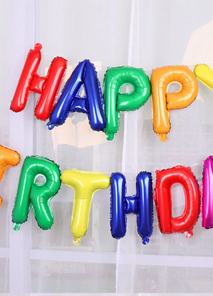 Шары буквы Happy Birthday шарики буквы на день рождения