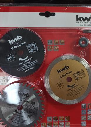 Отрезные диски для роторайзера 89 x 10 мм 3 шт KWB