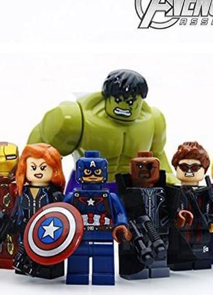 Фигурки супергерои Мстители Marvel совместимы с Lego