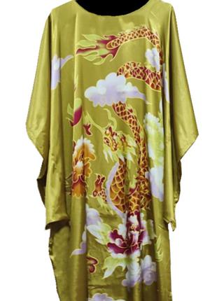 Шелковое платье кимоно дракон