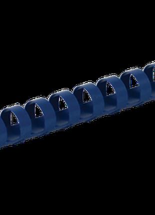 $Пластиковые пружины для переплета d 16мм А4 120 л круглые син...