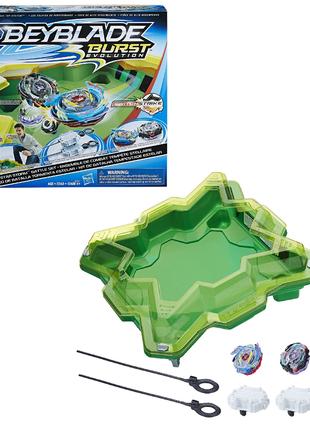 Бейблейд Арена зеленая Beyblade Burst Hasbro Волтраек V3 Сатомб S