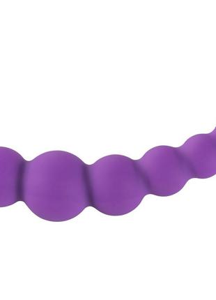 Фиолетовые анальные шарики Alive Bubble Chain