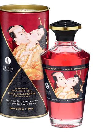 Разогревающее масло Shunga APHRODISIAC WARMING OIL - Sparkling...