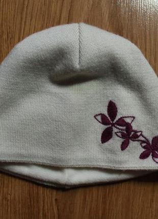 Классная шапка на осень-зиму с цветным узором достойный бренд ...