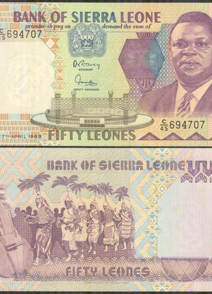 Sierra Leone Сьерра-Леоне - 10 Leones 1988 UNC