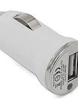 Автомобильная зарядка USB 5V, 1A, белая