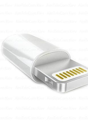 Штекер iPhone 6 (lightning), под шнур, белый