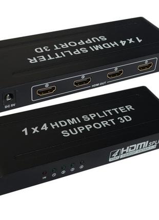 Разветвитель (сплитер) Full 3D HDMI (гнездо HDMI - 4 гнезда HD...