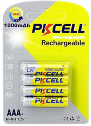 Аккумулятор PKCELL 1.2V AAA 1000mAh NiMH Rechargeable Battery,...