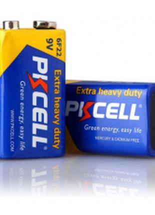 Батарейка солевая PKCELL 9V/6LR61, крона, 1 штука shrink цена ...