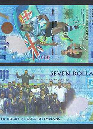 Фиджи / Fiji Islands 7 Dollars 2017 Pick NEW UNC