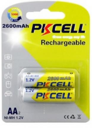 Аккумулятор PKCELL 1.2V AA 2600mAh NiMH Rechargeable Battery, ...