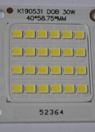 Светодиодная матрица для прожектора с IC драйвером 30 Вт, 6000...