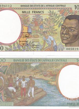 Central Africa CHAD Центр Африка ЧАД - 1000 Francs 2000 UNC le...