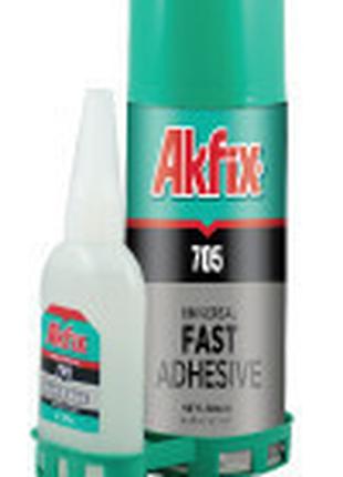 Клей з активатором для експрес склеювання Akfix 705 (100мл+25мл)