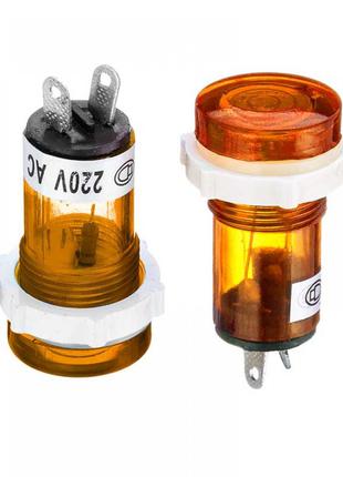 Лампа индикаторная светодиодная желтая XD15-1-220В