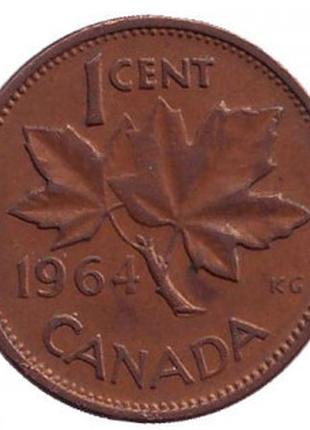 Монета 1 цент, 1964,68,70,76,78 год, Канада.(Д)