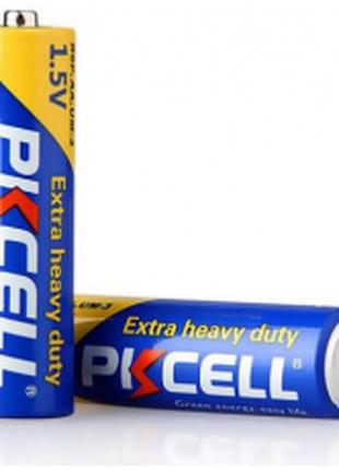 Батарейка солевая PKCELL 1.5V AA/R6, 2 штуки shrink цена за sh...