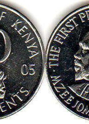 Kenya Кения 50 Cents 2005 UNC