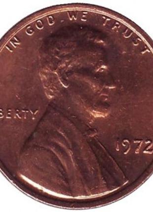 Линкольн. Монета 1 цент. 1961,72,77,79 год , США(Д)
