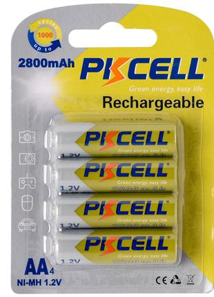 Аккумулятор PKCELL 1.2V AA 2800mAh NiMH Rechargeable Battery, ...