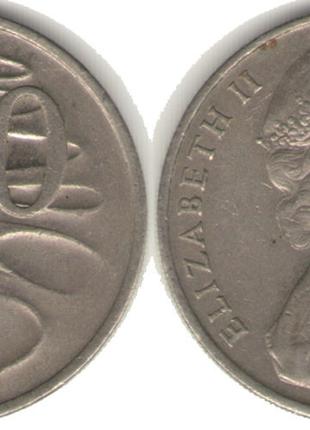 Австралия 20 центов 1980,76 год (БЖ)