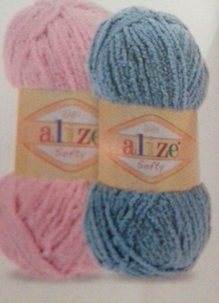Детская плюшевая пряжа Softy Alize