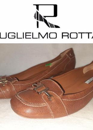 Кожанные итальянские туфли guglielmo rotta p.42 италия