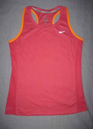 Nike miller dri-fit (158-170) спортивная беговая майка подрост...
