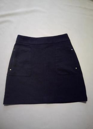 Короткая юбка с накладными карманами размер uk 10 евро 36