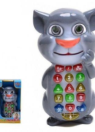 Розвивальна іграшка розумний телефон Кіт Том українською