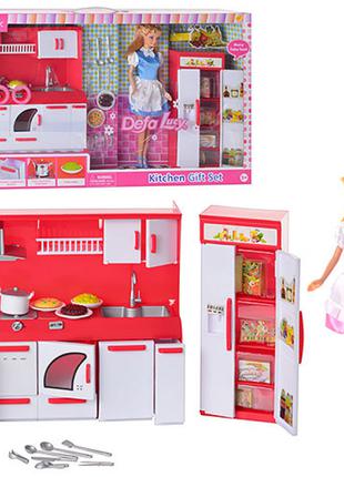 Мебель Кухня с куклой, световые эффекты DEFA 8085