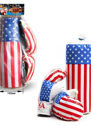 Боксеркий набор Америка Малый Груша + перчатки
