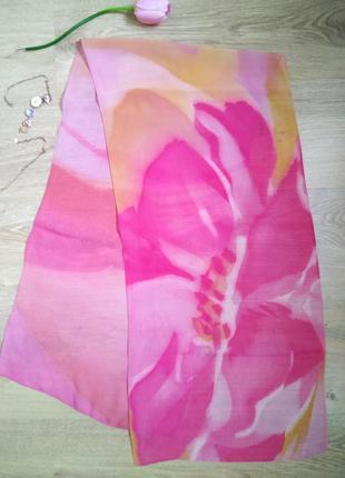 Изысканный итальянский шарф нежный цветок палантин платок