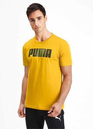 Хлопковая яркая из новіх коллекций футболка мужская puma sport