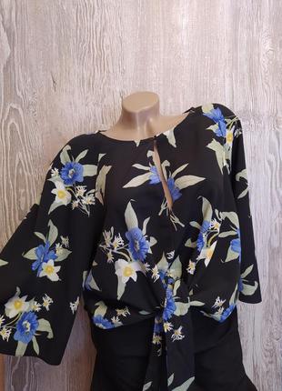 Красивая свободная блузка miss selfridge размер 14