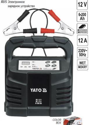 Зарядное устройство YATO Польша для аккумулятора 12V 12А 6-200...
