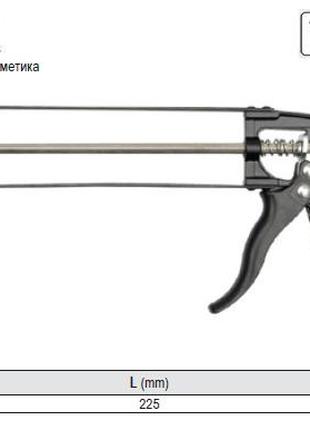 Пистолет для герметика YATO пистолет герметикив l=225 мм YT-6750