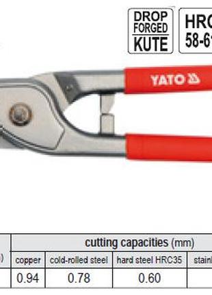 Ножницы по металлу YATO Польша прямые l=255 мм YT-1925