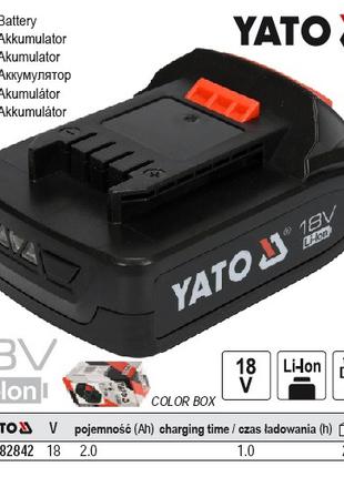 Аккумулятор YATO Польша Li-Ion 18В 2.0 А/ч YT-82842