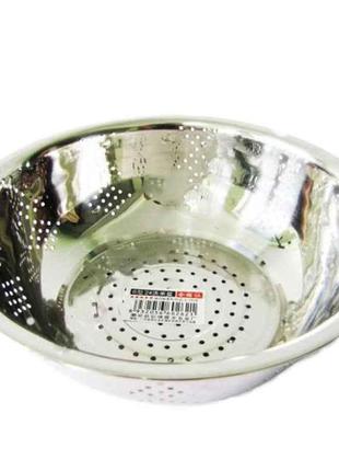 Нержавеющий дуршлаг 34 см VT6-16338 14297 "VITOL"
