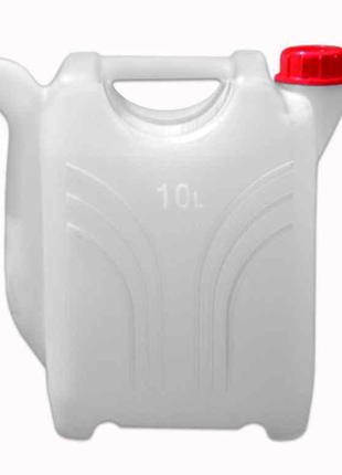 Пищевая канистра пластиковая 10 литров с носиком "КОНСЕНСУС"
