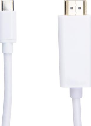 Відео кабель PowerPlant HDMI male - USB Type-C, 1.8м