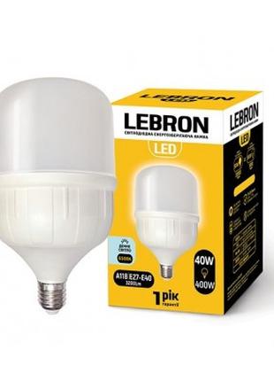 LED лампа светодиодная LEBRON L-А100, 30W, Е27, 6500K, 2550LM.