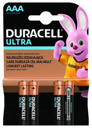 Батарейка щелочная Duracell Ultra Powercheck, AAA/LR03, 1.5V, ...