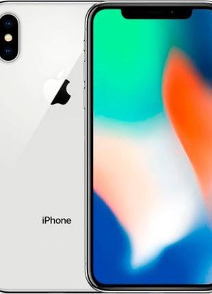 Смартфон Apple iPhone X 256Gb Silver, Гарантия 12 мес. Refurbi...